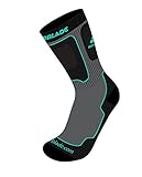 Rollerblade High Performance Women's Socks, Inline Skating, Multi Sport, Dark Grey and Pink