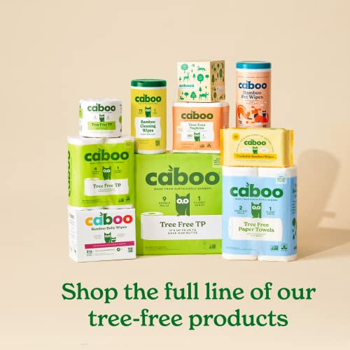Caboo Tree Free Bamboo Toilet Paper, Septic Safe, Biodegradable, Eco