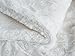 Throw Blanket Luxury White Roses Faux Fur with Sherpa 63x87 From Tache