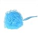 Bestrice 18in Long Handle Bath Body Back Brush Shower Nylon Mesh Scrubber Loofah Sponge Large Head (Blue)
