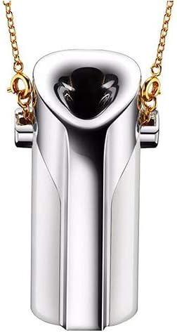 Portable Wearable Negative Ion Air Purifier Mini USB Charging Purifier Pendant Mobile Electronic Mask Suitable for Children, The Elderly, Pregnant Women & Pollen Allergies And Odor Sensitive,Silver