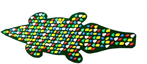 Reflexology Stone Flatfoot Massage Crocodile Mat For Kids - Acupressure Sole Massage Carpet - Health Care And Prevention Of Flatfoot