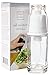 Oil Sprayer Gourmet Olive Oil and Vinegar Mister and Dispenser | Air Pressure Only Non-Aerosol Clog-Free, White