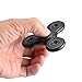 Zeato 360º Rotation Fidget Tri Spinner Hand Toy Anti-anxiety EDC Focus Toy with Hybrid Ceramic Bearing Stress Reducer Relieves ADHD, Anxiety and Boredom Spins for up to 2 Minutes - Black