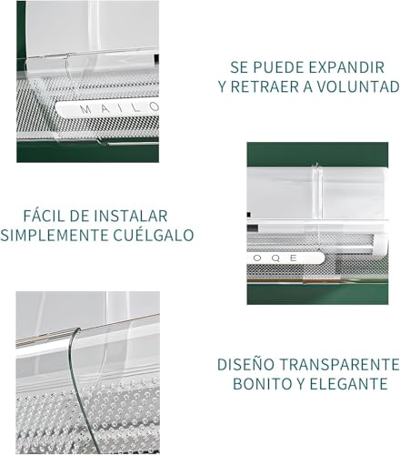 Deflector de Aire Acondicionado Ajustable, Escudo Deflector de Aire Acondicionado, ala Ajustable