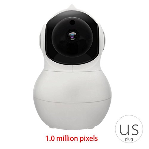 EgalBest 1.0M/1.3M/2.0M Pixel Intelligent Wireless 2.4GHz Home Security Camera Two Way Voice Intercom Network Camera US plug & 1.0M pixel