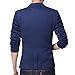 Pishon Men's Slim Fit Suits Casual One Button Flap Pockets Solid Blazer Jacket