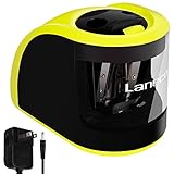 Laneco Heavy Duty Electric Pencil Sharpener, Battery Or Adapters Operated, Including Replacement Blades, Great For Classroom, Office, School, Kids, Adults And High Volume Use