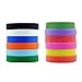 M-Online Silicone Bracelets Blank Adult Rubber Wristbands Mixed Colors 12pcs/Pack Party Accessories Favor