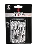 Zero Friction Tour 3-Prong Golf Tees (2-3/4 Inch, White, Pack of 40)