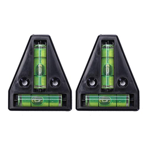 image for Homeon Wheels 2 Pack T Level Bubble Level, 2 Way T-Type Cross Check Bu