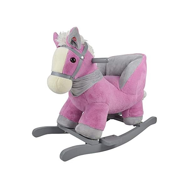KNORRTOYS.COM 40385 Schaukeltier Lilia pink Horse