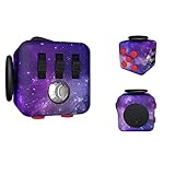 Ratoop Fidget Cube Relieves Stress and Anxiety Attention Toy for Work, Class, Home (Night Star)