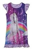 Girls' Flutter Sleeve Graphic Unicorn Pajama Sleep Gown