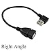 UCEC USB 2.0 Extension Cable - Right Angle A Male to Female - 0.7 Feet (20cm)