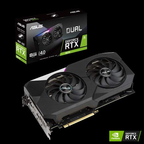 Asus-DUAL-RTX3070-8G-Tarjeta-grfica-NVIDIA-GeForce-RTX-3070-8-GB-GDDR-6-PCIe-40-HDMI-21-DisplayPort-14a-Ventiladores-Axial-Tech-Dual-BIOS-Placa-Trasera-de-proteccin-GPU-Tweak-II