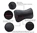Wall Stickz Auto Sport 2 PCS Genuine Leather Bone-Shaped Car Seat Pillow Neck Rest Headrest Comfortable Cushion Pad with Logo Pattern Fit Le-xus Accessories