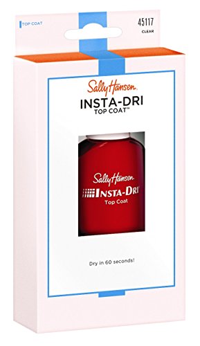 Sally Hansen Insta-Dri Topcoat Clear 0.45 Ounce (13.3ml) (2 Pack)