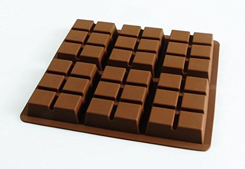 Silicone 6 Cell Toffee / Fudge Bar Chocolate Mold (100g)