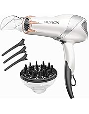 REVLON 1875 Watts Infrared Heat Hair Dryer for Max Drying Power, White