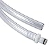 LeLuv Clear Hose and 1/4 inch Barbed Male Fitting for Vacuum Pumps 24 inch Length Collapse-Resistant