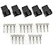 CRJ Male 4-Pin (3+1) PWM PC Fan 2.54mm Housing and Crimp Connector Set (5-Pack)