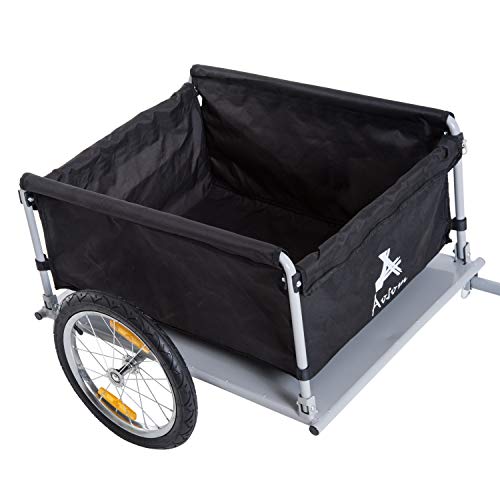 Aosom Elite Bike Cargo / Luggage Trailer - Yellow / Black