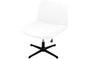 HAOYONG Armless Chair Cover Criss Cross Chair Cover Velvet Armless Office Desk Chair Slipcover Modern Mid Back Accent Chair Cover Washable Removable Chair Protector for Accent Chair without Arms