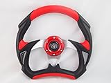 New World Motoring RED Steering Wheel with Adapter for RZR 570 800 900 1000