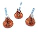 Hershey's Kisses, Milk Chocolate in Orange Foil (Pack of 2 Pound)