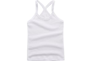 Toddler Kids Girls Dance Tank Top Racerback Crop Tank Top Soild Sleeveless Sports Dance Top Ballet Girls