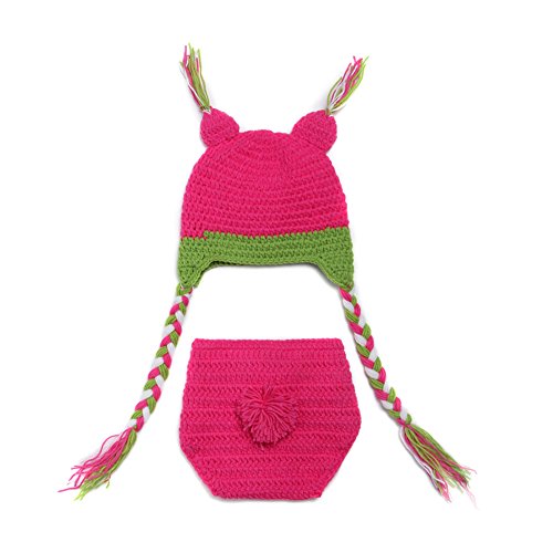 MSFS Baby Photography Prop Crochet Knitted Owl Hat Diaper Infant Christmas Gifts