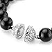BEADNOVA Silver/Gold Plated Crystal Pave Beads Clasp for Bracelet Necklace