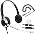 TruVoice HD-350 Deluxe Office Headset with Noise Reduction Voice Tube and HD Speakers - Compatible with Mitel, Nortel, Avaya, Poly, Polycom, Shoretel, Aastra, Digium, ESI, Fanvil Desk Phones