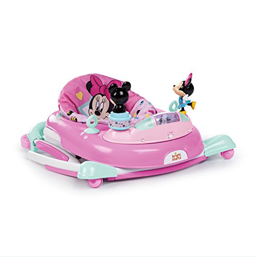 Bright Starts Minnie Mouse Stars & Smiles Walker with Wheels & Activity