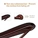 J.S. Hanger Extra Wide Rounded Shoulder Walnut Finish Wooden Coat Hangers with No-slip Bar, 3 Pack