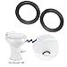 QUNSUN RV Toilet Flush Ball Ring Seal Kit Replacement Gaskets Sealand Parts for Dometic RV Toilets 300 310 320 - Equivalent to Part Number 385311658 (2 Pack)