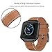 SWEES Leather Bands Compatible with Fitbit Blaze Smart Watch, Genuine Leather Replacement Band with Metal Frame Small & Large for Women Men, Champagne Gold, Rose Gold, Black, Brown, White, Grey, Beige