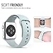 MoKo Apple Watch Band Series 1 Series 2, Soft Silicone Replacement Sports Band for 42mm Apple Watch 2015 & 2016 All Models, TURQUOISE (Not fit 38mm Versions)
