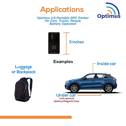 GPS Tracker Optimus 2.0 Tracking Device for Cars, Vehicles, People