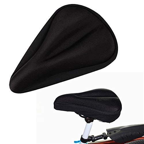 Weite Premium Silicone Padded Bike Seat - Extra Soft Gel Bicycle Seat - Breathable Bike Saddle Cushion with Water&Dust Resistant Cover - Fit Most Bikes (B) - Thumbnail 2