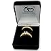 JewelStory 18k Gold Plated AAA CZ Diamond Wedding Ring Set for Women Size 12