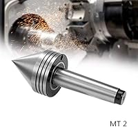 NBLYW Heavy Duty Live Tailstock Center, Woodworking Tapered Turn Center, Live Center with 60 Degree Point, Huge Live Center for Heavy Duty Workpieces