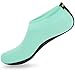 SHOESKISS Barefoot Water Skin Shoes Aqua Socks for Beach Swim Surf Yoga Exercise (2. M(W:6.5-7.5, M:5.5-6.5), Mint)