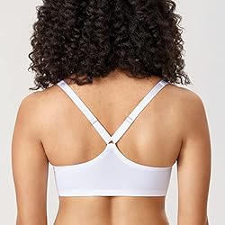DELIMIRA Women's Front Closure Racerback Bras Plus