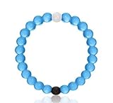 Blue Bracelet with Two Day Shipping Mud from Dead Sea Water from Mount Everest (Medium, Blue)