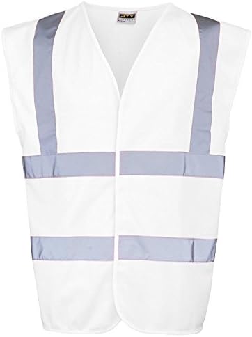 RTY Enhanced Visibility Safety Vest - 7 Colours / Sml - 2XL - True White - L