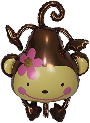 Birthday Party Foil Animal-Themed Balloon - Monkey
