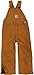 Carhartt Boys 2-7 Washed Duck Bib Overall Quilt Lined