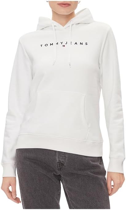Damen Hoodie Regular Fit mit Kapuze, Weiß (White), XXS